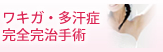 ワキガ・多汗症　完全完治手術